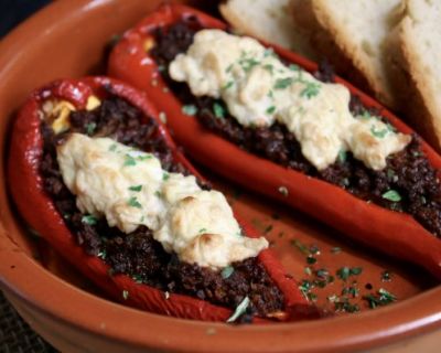Pimientos rellenos – gefüllte Paprika