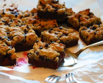 Cookie-Brownies (mit oder ohne Himbeeren)