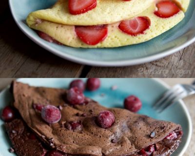 Süße vegane Omeletts
