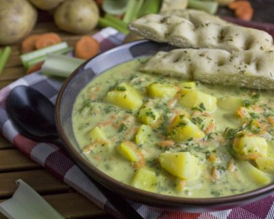 Cremige Kartoffel-Grünkohl-Suppe