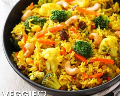 Gemüse Biryani (Indische Reispfanne mit Gemüse)