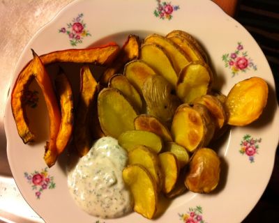 Bratkartoffeln mit Kürbis