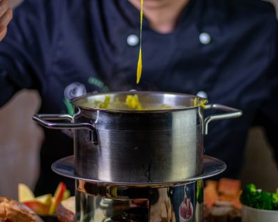 Chäsefondü, Schweizer Käsefondue, vegan und selbstgemacht