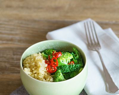 Grüner Quinoa mit Chili