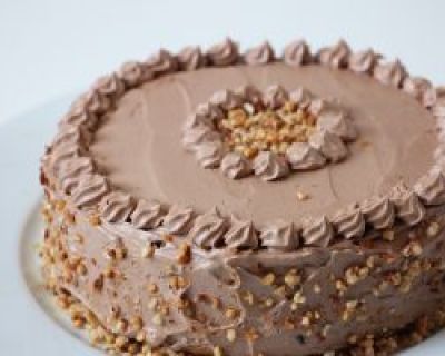 Rezept: vegane Schoko Nuss Torte