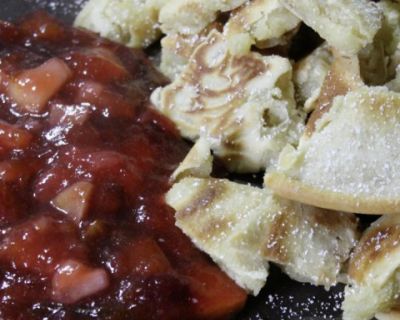 Kaiserschmarrn mit Apfel-Pflaumen-Kompott