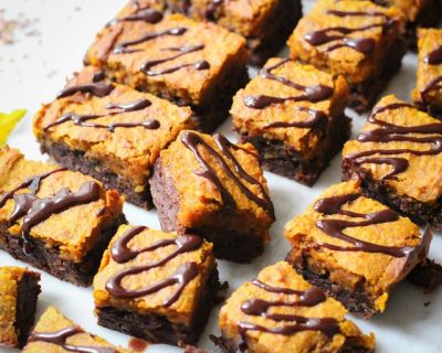 Happy Halloween – Kürbis-Schoko-Brownies