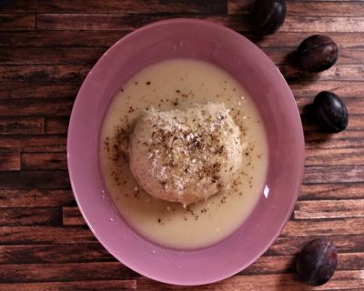 Germknödel vegan, herbstlich, lecker