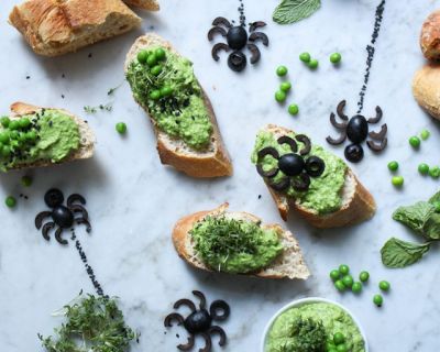 10-Minuten Halloween-Spinnen-Snack