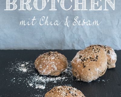 Vollkornbrötchen mit Chia und Sesam