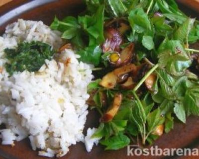 Leichter Frühlingskräutersalat mit Champignons