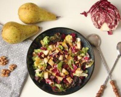 Rezept: Salat mit Radicchio, Rote Bete und Birne