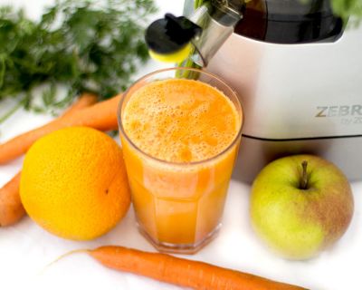 Fruchtiger Karottensaft