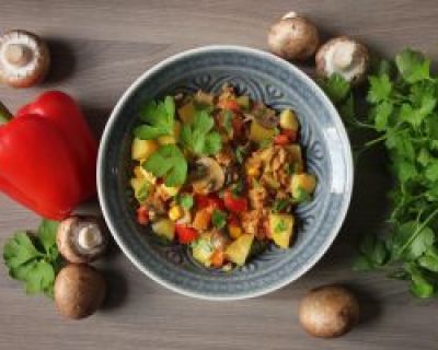 Rezept: vegane Paprika-Hack-Pfanne