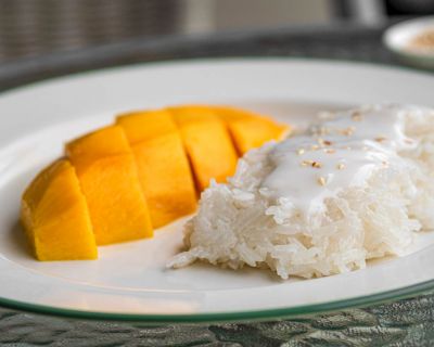 Thai Mango Klebreis mit Kokosmilch