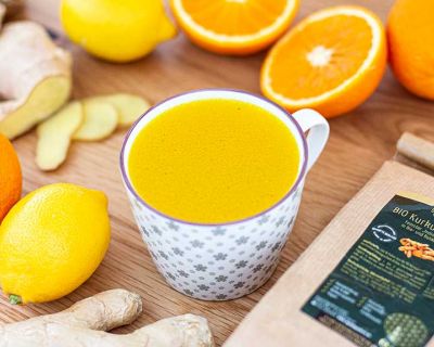 Fruchtiger Kurkuma Tee