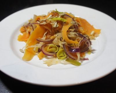 Sauerkraut mit Süßkartoffeln