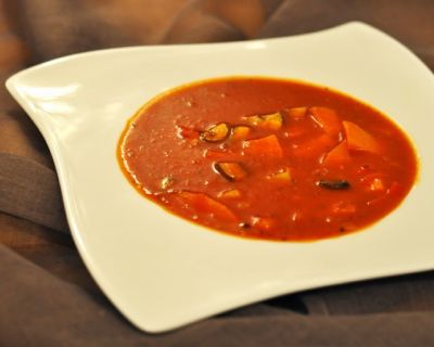 Orange-roter Eintopf