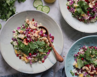 Blumenkohl-Couscous mit Mango