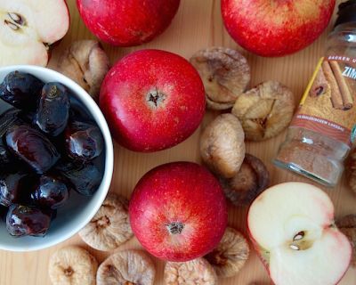 Fettfreier Apfelkuchen ohne Backen