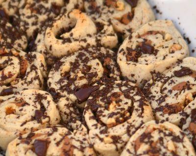 Nougat Walnut Rolls with Chocolate | Nougat-Walnuss-Rollen mit Schokolade