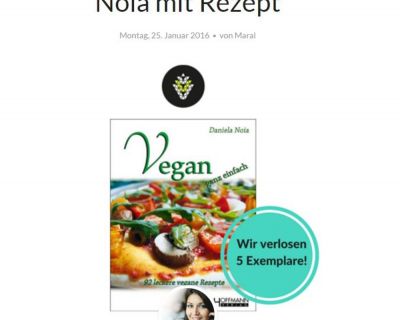 Kochbuch-Verlosung vegan ganz einfach