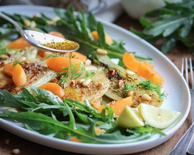 Gerösteter Fenchelsalat mit Aprikosen