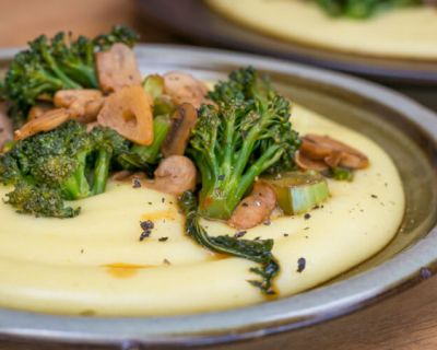 Cremiges Kartoffelpüree mit Brokkoli & Pilzen – vegan & glutenfrei!