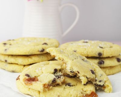 Salted Caramel Chocolate Chips Cookies ❤