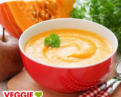 Kürbissuppe mit Apfel