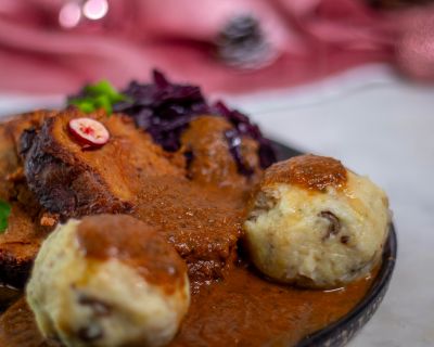 Pilzknödel einfach selbstgemacht und vegan