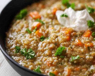 Einfache Grünkernsuppe