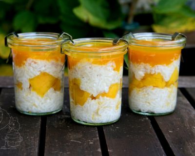 Kokosmilch-Klebreis mit Mango | Coconut Cream Sticky Rice with Mango