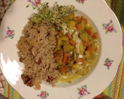 Curry mit Nussreis