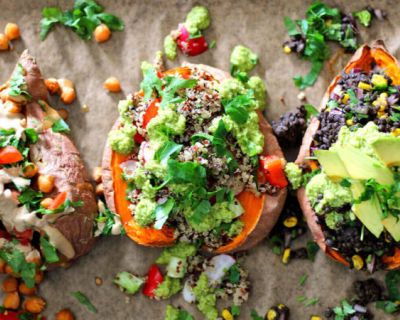 Gefüllte Süßkartoffeln – vegan, gesund und lecker