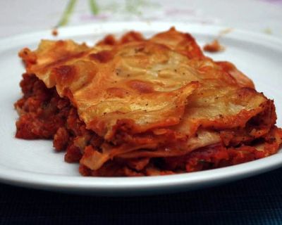 Lasagne mit Soja-Gemüse-Füllung