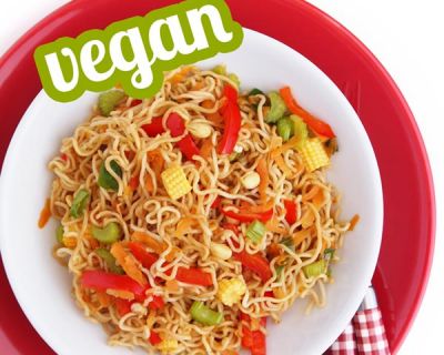 Gebratene Asia-Nudeln mit Gemüse | Vegan