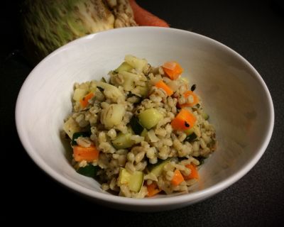 Asiatisches Gerstenrisotto