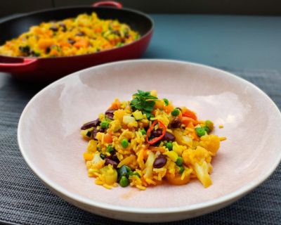 Vegane One-Pot Paella