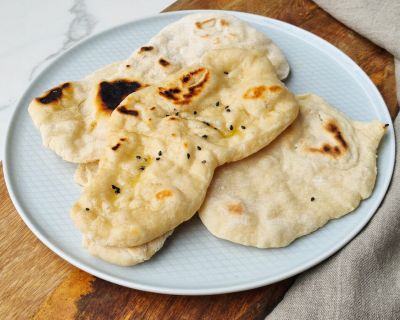 Einfaches selbstgemachtes Naan