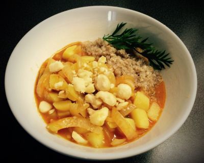 Thai-Massamam-Curry mit Dinkelbulgur