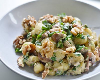 Rezept: Walnuss-Pilz-Gnocchi-Pfanne