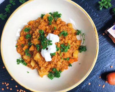 Würziger Linseneintopf vegan