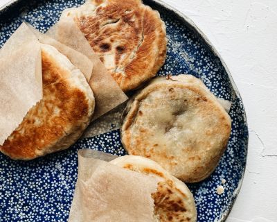 Koreanische Pfannkuchen mit süßer Füllung (Hotteok 호떡)