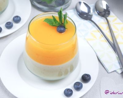 Feines veganes Dessert – Cashew Vanille Creme mit fruchtiger Orange