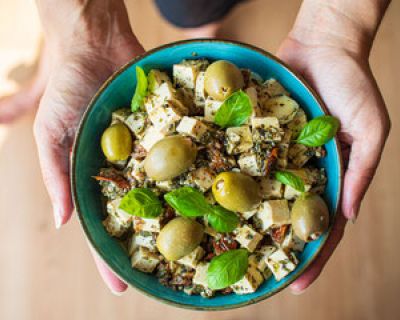 Eingelegter Tofu – wie Feta