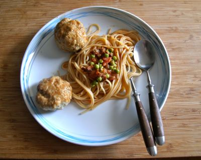 Seitan 3.1 (aka SeiSeitan) – nach Cajun-Art mit Spaghetti