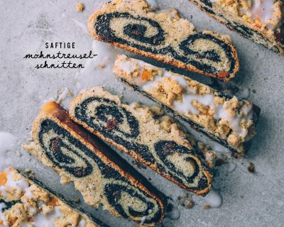 Saftige Mohnstreusel-Schnitten wie vom Bäcker – vegan & lecker!