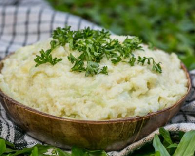 Veganes Blumenkohlpüree – einfach, cremig und super lecker!