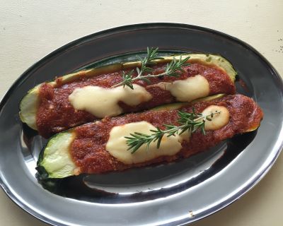Überbackene Zucchini